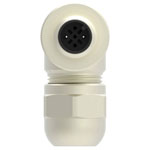 TE Connectivity T4113012021-000 M12 Right Angle Plug 2-Pin Connector
