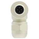 TE Connectivity T4113511041-000 M12 Plug 4-Pin Right Angle Sensor/actuator