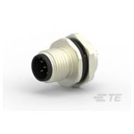 TE Connectivity T4132412051-000 M12 Male Front Mount 5P Solder Wire