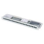 Telegärtner 100007013 Network patch panel 24 ports CAT 6A 1U Grey-white
