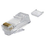 Telegärtner 100023025 RJ45 plug unshielded 8P8C transparent 1pc