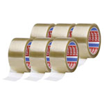 tesa 04195-00000-04 tesapack PP 4195 Packaging Tape 66m x 50mm 6pcs