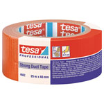 tesa 04662-00195-01 duct Tape orange 25m x 48mm strong Adhesive flexible