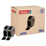 tesa 04688-00000-00 tesaband 4688 Standard Cloth Tape black 50mx50mm 18pcs