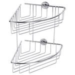 tesa 40215-00000-00 BAATH Plus shower caddy Adhesive chrome corner shelf