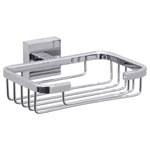 tesa 40241-00000-00 EKKRO soap basket chrome glossy no-drill mounting