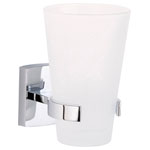 tesa 40270-00000-00 KLAAM toothbrush holder Adhesive chrome/white