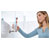tesa 40312-00000-00 MOON tumbler Adhesive silver/white satin glass