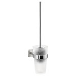 tesa 40449-00000-00 ESTEETIC toilet brush set chrome no-drill mount