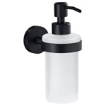 tesa 40565-00000-00 MOON soap dispenser 200 ml black matt glass satin