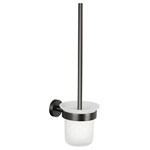 tesa 40591-00000-00 MOON toilet brush set Adhesive graphite finish