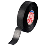 tesa 51025-00002-10 Cloth Tape 25mx19mm black Adhesive PET fabric