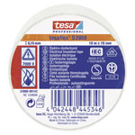 tesa 53988-00143-00 tesaflex Electrical Tape white 10m x 19mm 1 pc