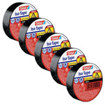 tesa 56192-00502-23 Electrical Tape black 10m x 15mm 5pcs flame-retardant