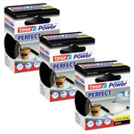 tesa 56343-00500-04 Extra POWER PERFECT Cloth Tape 2.75m x 38mm black 3pk