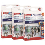 tesa 58000-00500-11 Powerstrips large Adhesive Strips  30pcs white 2kg hold