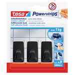 tesa 58278-00000-20 Powerstrips black hooks Self-adhesive 3pcs