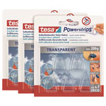 tesa 58900-00500-04 Powerstrips small Adhesive hook 15pcs transparent
