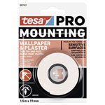 tesa 66743-00000-00 Mounting PRO Tape 1.5m x 19mm white permanent hold