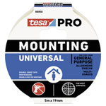 tesa 66958-00001-00 Mounting PRO Universal Tape 5m x 9mm white durable