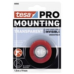 tesa 66965-00000-00 Mounting PRO Transparent Tape 1.5m x 19mm durable
