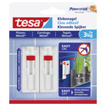 tesa 77764-00000-00 Adjustable Adhesive Nail white 2pcs strong hold reusable
