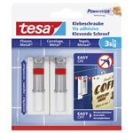 tesa 77765-00000-00 Adhesive screw Adjustable white 2pcs
