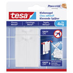 tesa 77766-00000-00 Self-adhesive Nail white 2pcs tool-free mounting 4kg