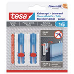 tesa 77778-00000-00 Adhesive Nail screen white 2pcs reusable no drilling