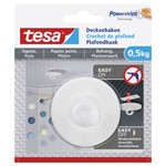 tesa 77781-00000-00 Ceiling hook white Self-adhesive no drilling 0.5 kg hold