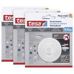 tesa 77781-00500-01 Ceiling hook white 3pcs Self-adhesive no-drill