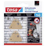 tesa 77904-00000-00 Triangular Adhesive screw removable beige 2pcs