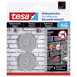 tesa 77906-00000-00 Round Adhesive screw for brick & stone holds up to 5kg 2pcs