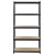 Toolcraft 1530556 Heavy Duty Shelving 350kg Capacity Metal MDF Black