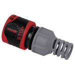 Toolcraft 1561118 Plastic Hose Connector 13mm Water Stop Function
