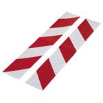 Toolcraft 1564046 RTS Warning Stripe 40cm x 60mm Self-Adhesive Red/Silver