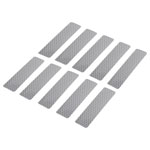 Toolcraft 1564163 Reflective Adhesive Strips 100x25mm 10 Pack Silver