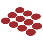 Toolcraft 1564167 RTS40-RD Adhesive Dots 40mm Red 11pcs Reflective Safety