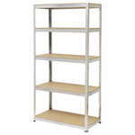 Toolcraft 2265279 Heavy Duty Shelving 265kg 900x1800x450mm Metal MDF