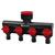Toolcraft 2302371 Plastic 4-Way Splitter with Water Stop and Regulator