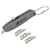 Toolcraft 2347939 Mini Carpet Knife 84mm Key Ring 3 Blades Aluminium