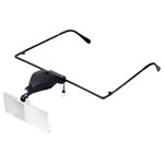 Toolcraft TO-5137812 Magnifier Glasses 1.5x-3.5x LED 3 Lenses Clear