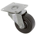 Toolcraft TO-5137884 Swivel Castor 50mm Rubber Plate 50kg Load 1pc