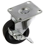 Toolcraft TO-5137887 Swivel Castor 50mm Brake 50kg Load Mount Plate