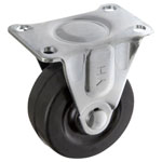 Toolcraft TO-5137890 Fixed Wheel 50mm Rubber 50kg Load Mount Plate