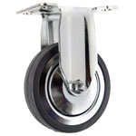 Toolcraft TO-5137932 Bockrolle 100mm Rubber 80kg Load Mount Plate