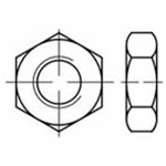 Toolcraft TO-5371779 Hexagonal Nuts M25 Stainless Steel A2 100 pcs