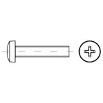 Toolcraft TO-5430837 Cheese Head Screws M2 5mm Steel Galvanised 200 pcs