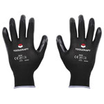 Toolcraft TO-5621526 Polyester Nitrile Glove Size 7 EN 388 CAT II