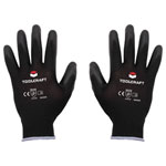 Toolcraft TO-5621547 Polyester PU Glove Size 9 EN 388 CAT II 1 Pair